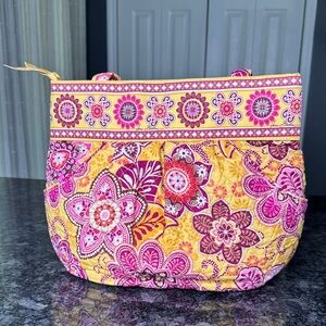 Vera Bradley Bali Gold Pattern Morgan Pleated Shoulder Bag Designer 2009 NWOT